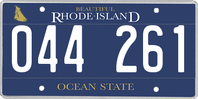 RI license plate 044261