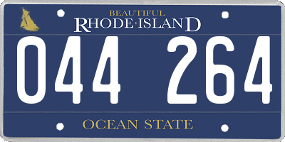 RI license plate 044264