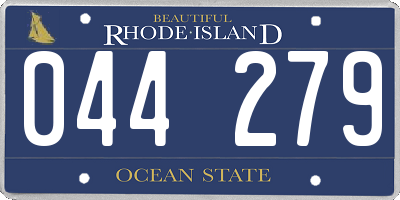 RI license plate 044279