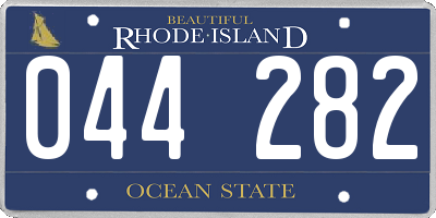 RI license plate 044282