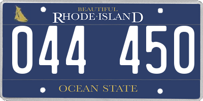 RI license plate 044450
