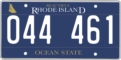 RI license plate 044461