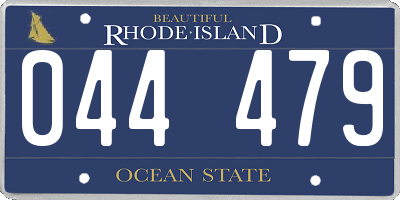 RI license plate 044479