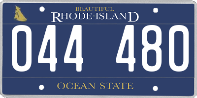 RI license plate 044480