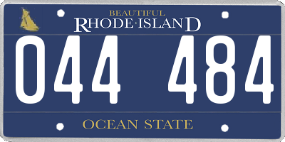 RI license plate 044484