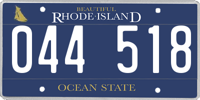 RI license plate 044518