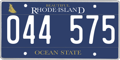 RI license plate 044575