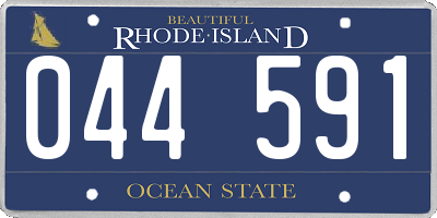 RI license plate 044591