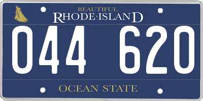 RI license plate 044620