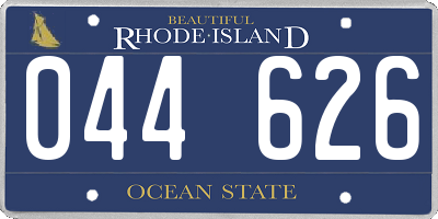 RI license plate 044626