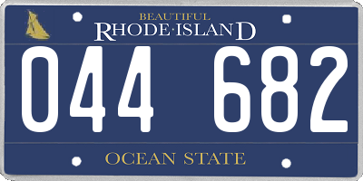 RI license plate 044682