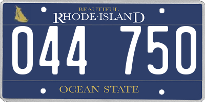 RI license plate 044750