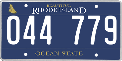 RI license plate 044779