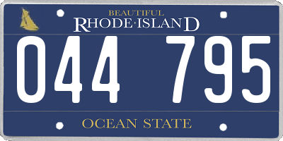 RI license plate 044795