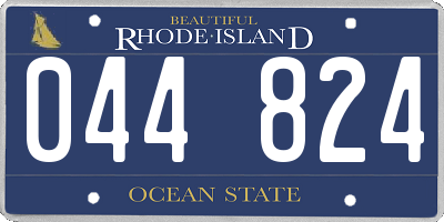RI license plate 044824