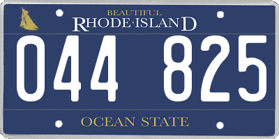 RI license plate 044825