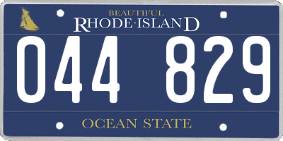 RI license plate 044829