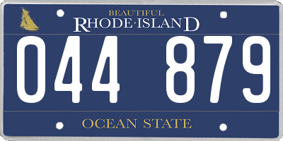RI license plate 044879