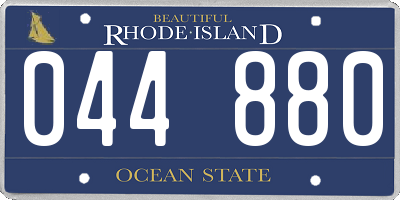 RI license plate 044880