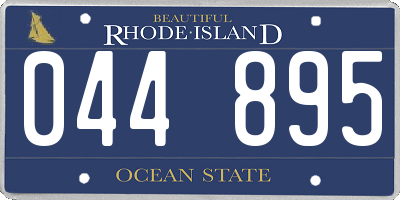 RI license plate 044895