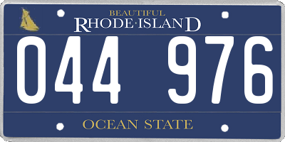 RI license plate 044976