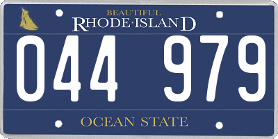 RI license plate 044979