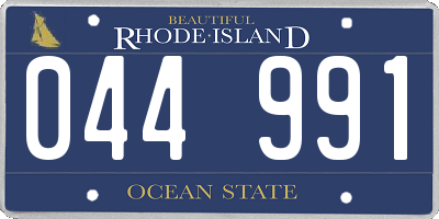 RI license plate 044991