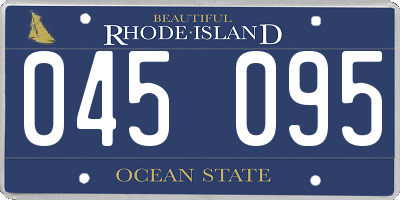 RI license plate 045095
