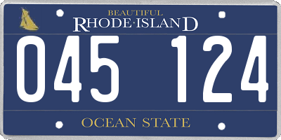 RI license plate 045124