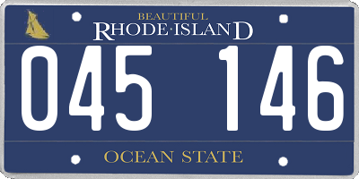 RI license plate 045146