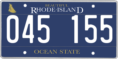 RI license plate 045155