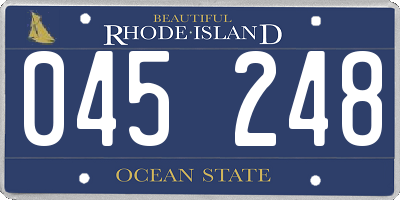 RI license plate 045248