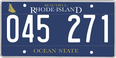 RI license plate 045271