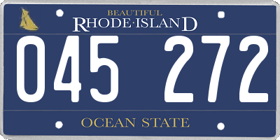 RI license plate 045272