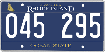 RI license plate 045295