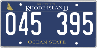 RI license plate 045395