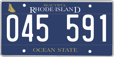 RI license plate 045591