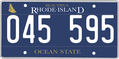 RI license plate 045595