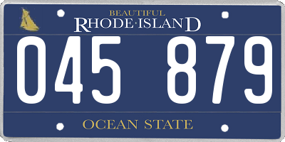 RI license plate 045879