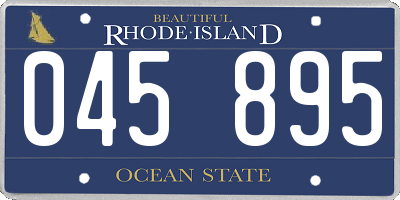 RI license plate 045895