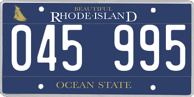 RI license plate 045995