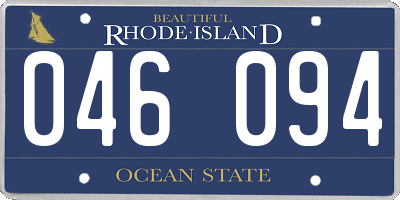 RI license plate 046094