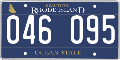 RI license plate 046095