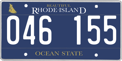 RI license plate 046155
