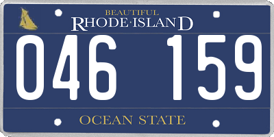 RI license plate 046159