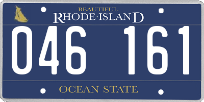 RI license plate 046161
