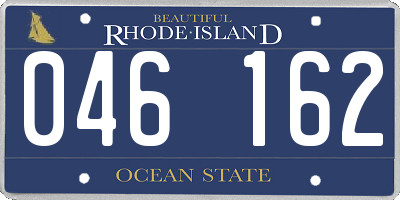 RI license plate 046162