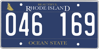 RI license plate 046169