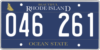 RI license plate 046261