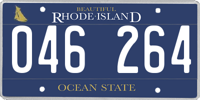 RI license plate 046264